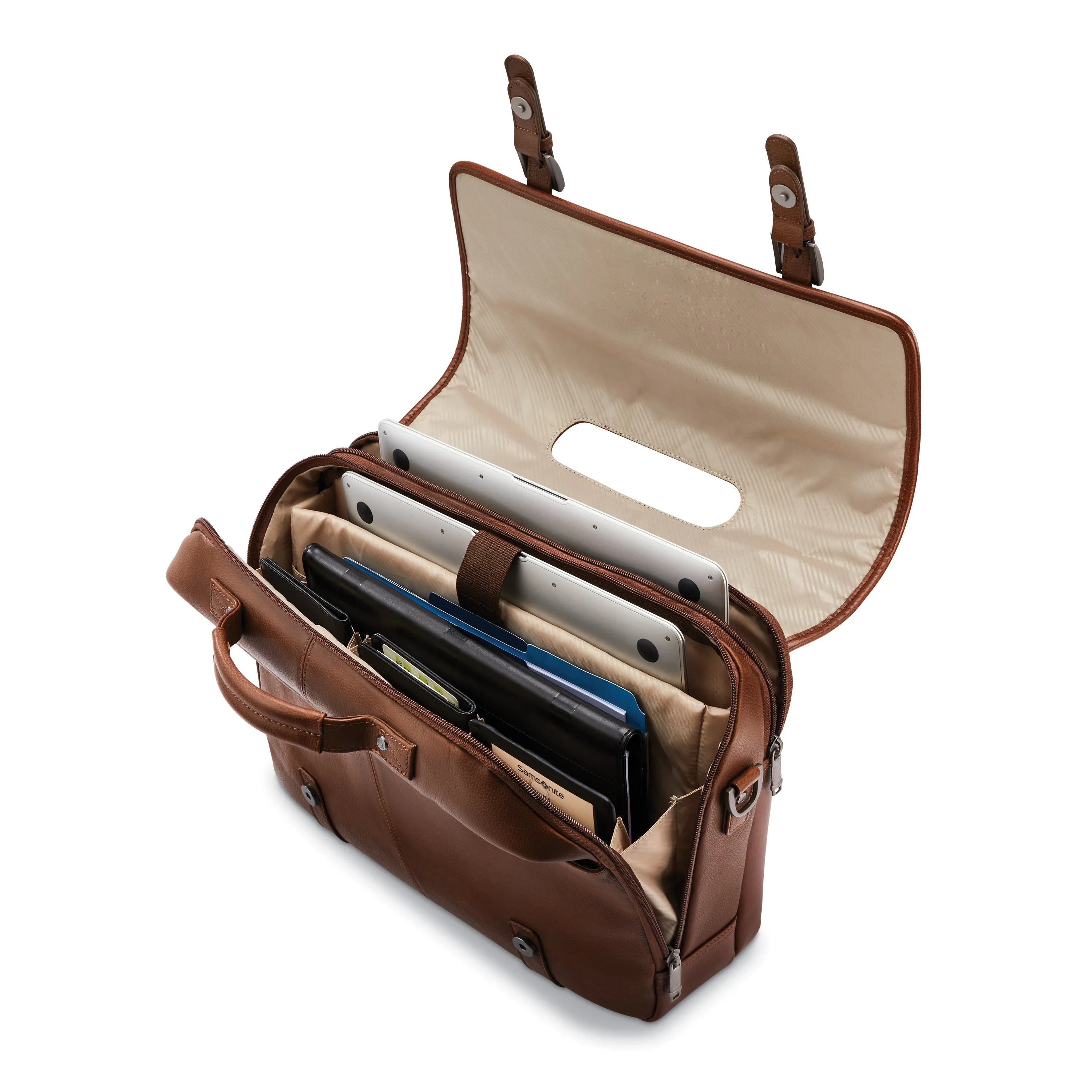 High-efficiency Leather Samsonite Quick delivery Flapover Classic