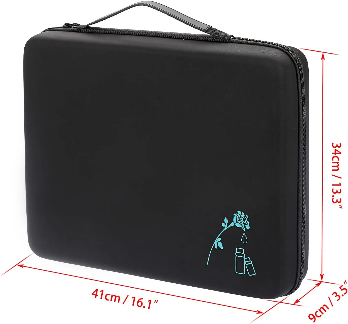 Hipiwe 120 Bottle EVA Essential Oil Storage Carrying Case Hard Shell Exterior Essential Oils Organizer Holder Traveling Bag with Foam Insert, Holds 5ml 10ml 15ml Essential Oils