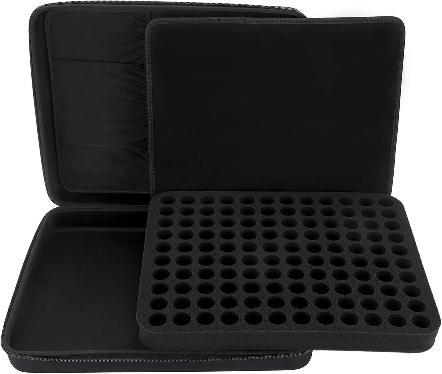 Hipiwe 120 Bottle EVA Essential Oil Storage Carrying Case Hard Shell Exterior Essential Oils Organizer Holder Traveling Bag with Foam Insert, Holds 5ml 10ml 15ml Essential Oils
