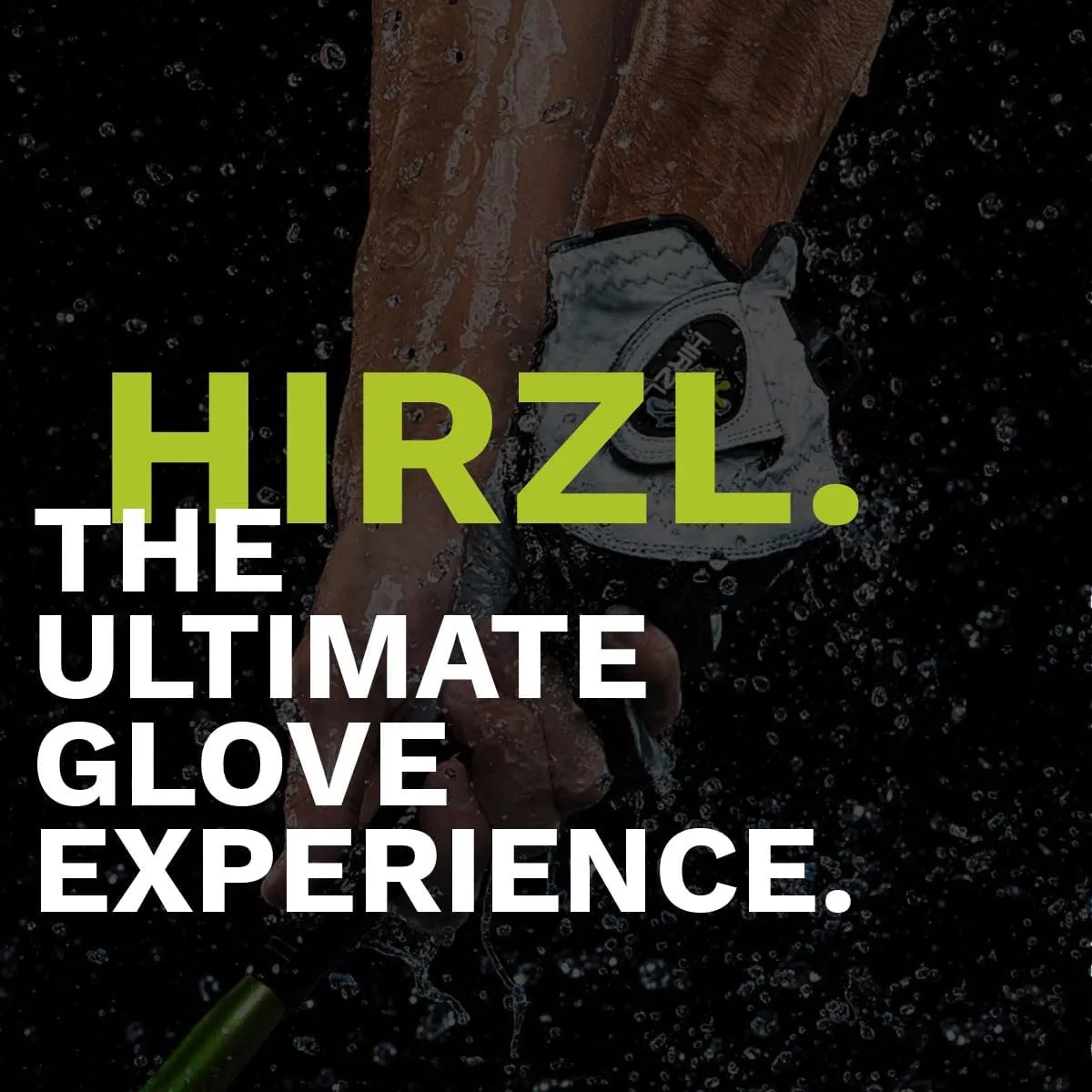 HIRZL GRIPPP FIT – Men's All-Weather Golf Glove (White/Black) | Kangaroo Leather & Lycra | Ultimate Grip (Pack of 10)