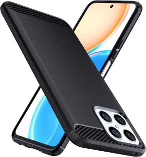 Honor X8 4G / 5G Case Carbon Fibre Gel Cover Slim Shockproof