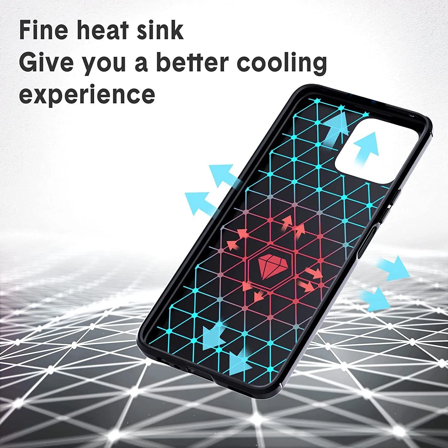 Honor X8 4G / 5G Case Carbon Fibre Gel Cover Slim Shockproof