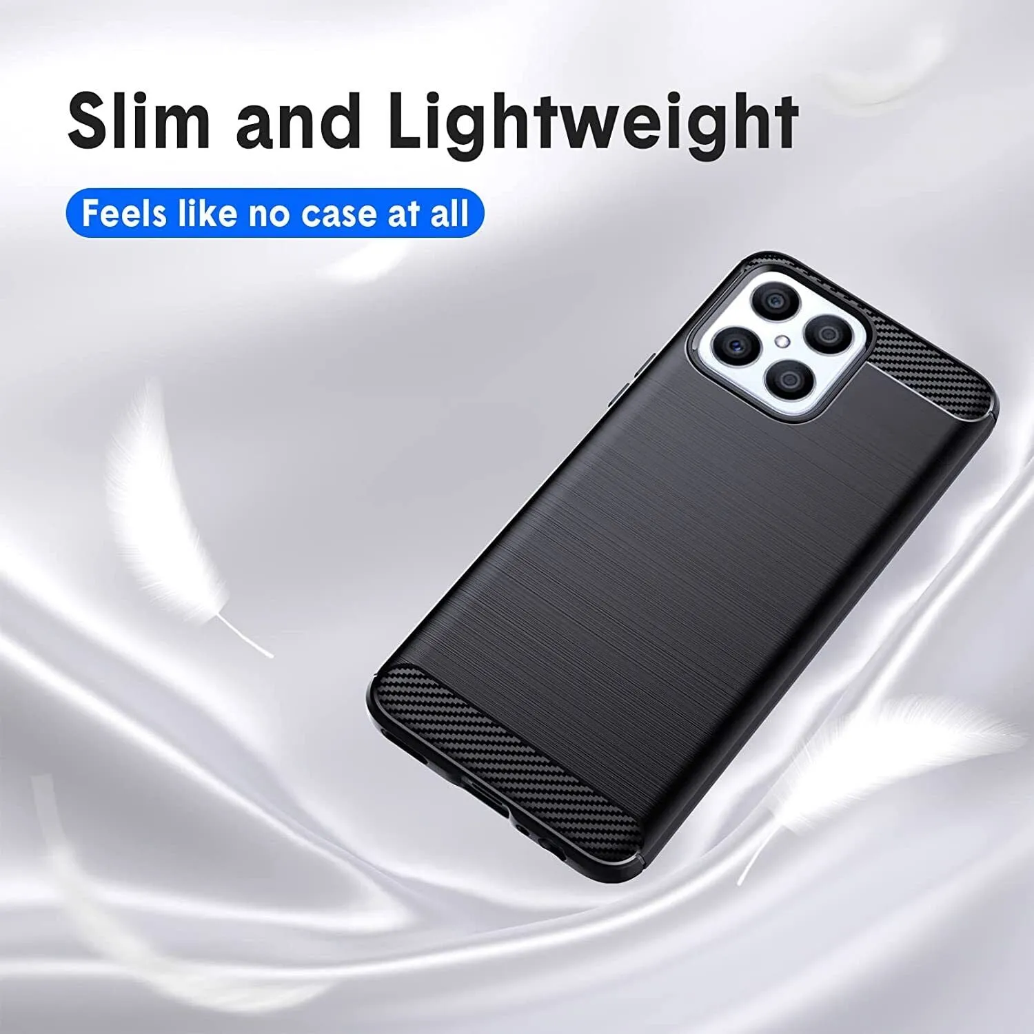 Honor X8 4G / 5G Case Carbon Fibre Gel Cover Slim Shockproof