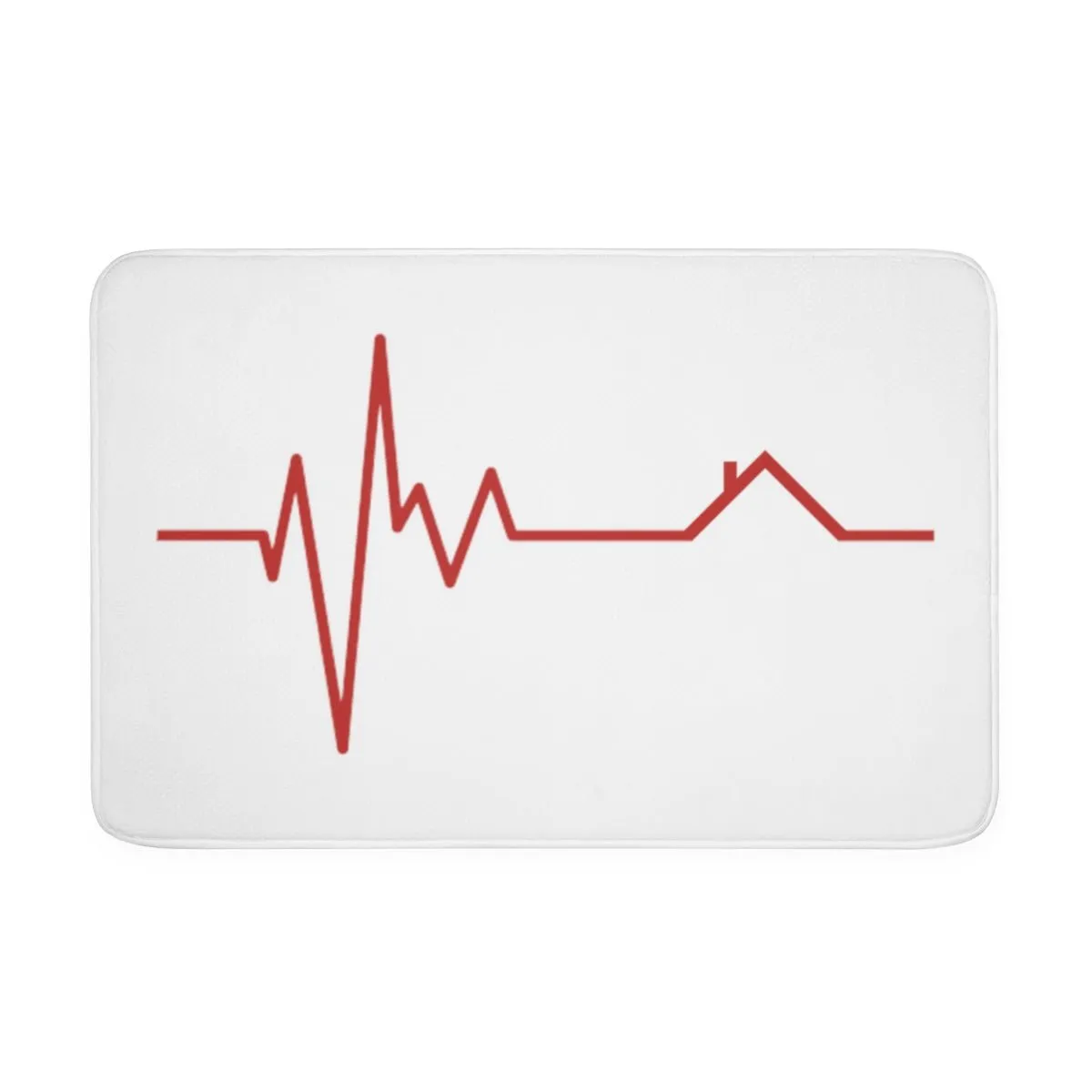 Housebeat Red Memory Foam Bath Mat