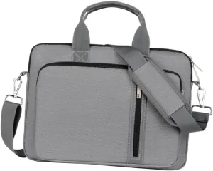 Housoutil 15.6 Inch Bag Tote Bag Shockproof Padding Detachable Shoulder Strap Nylon Handbag for Travel School Office Grey