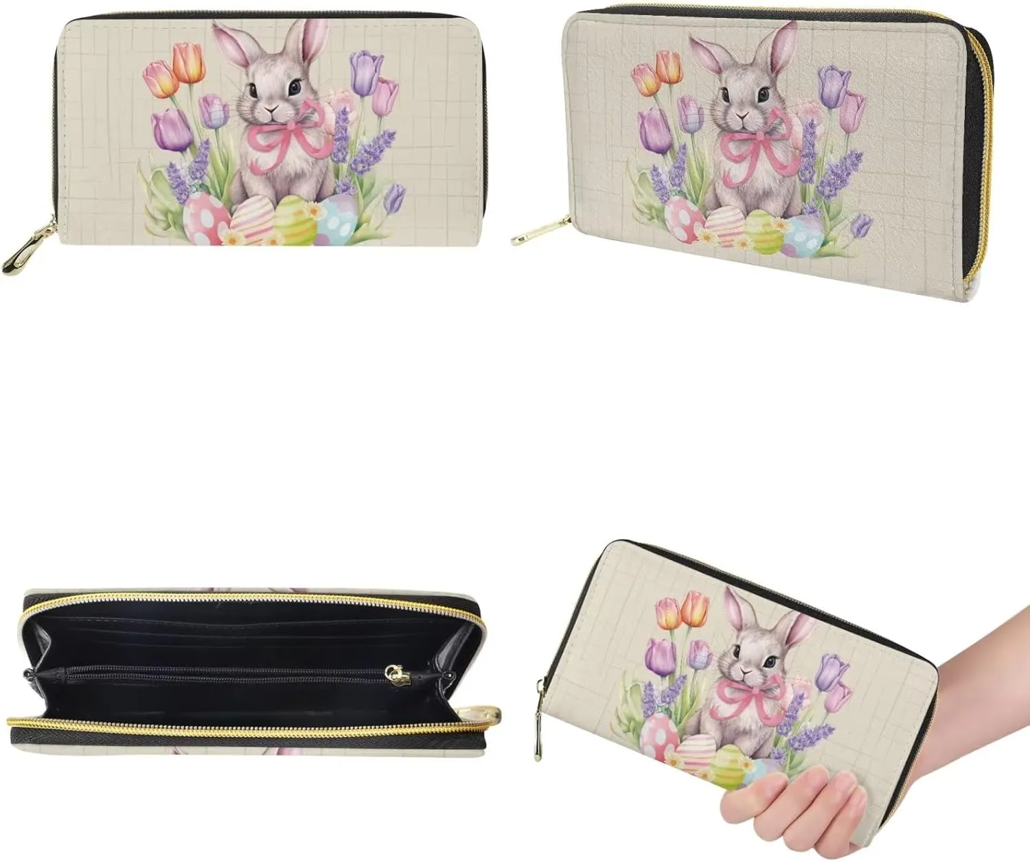 HUGS IDEA Leather Purses and Handbag for Women Bucket Bag with Wrist Wallet 2 Packs