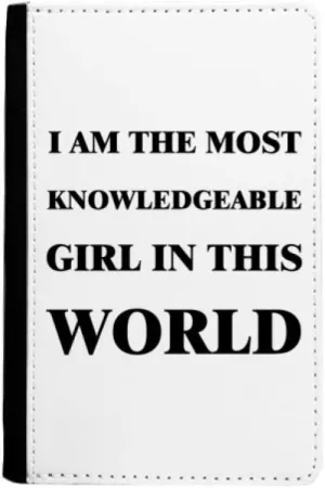 I Am The Knowledgeable Girl Passport Holder Notecase Burse Wallet Cover Card Purse