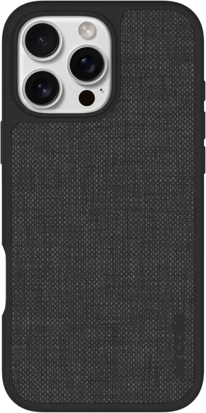 Incase ICON Case with Woolenex & MagSafe for iPhone 16 Pro Max - Durable, Stylish, Protective, Lightweight, Water-Resistant, Scratch-Resistant with Wireless Magsafe Charging - Graphite Woolenex