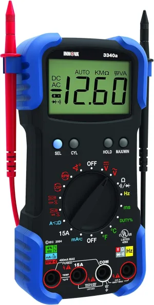 Innova 3340 Professional Automotive Digital Multimeter, Black