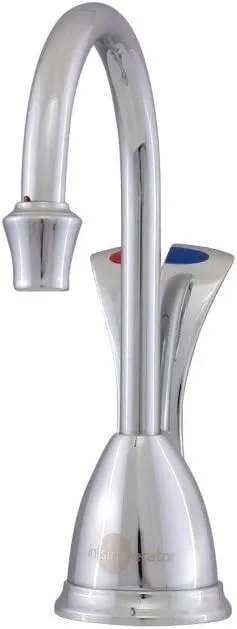 InSinkErator Wave Instant Hot and Cold Water Dispenser System, Faucet & Tank, Satin Nickel, HC-Wave-SN