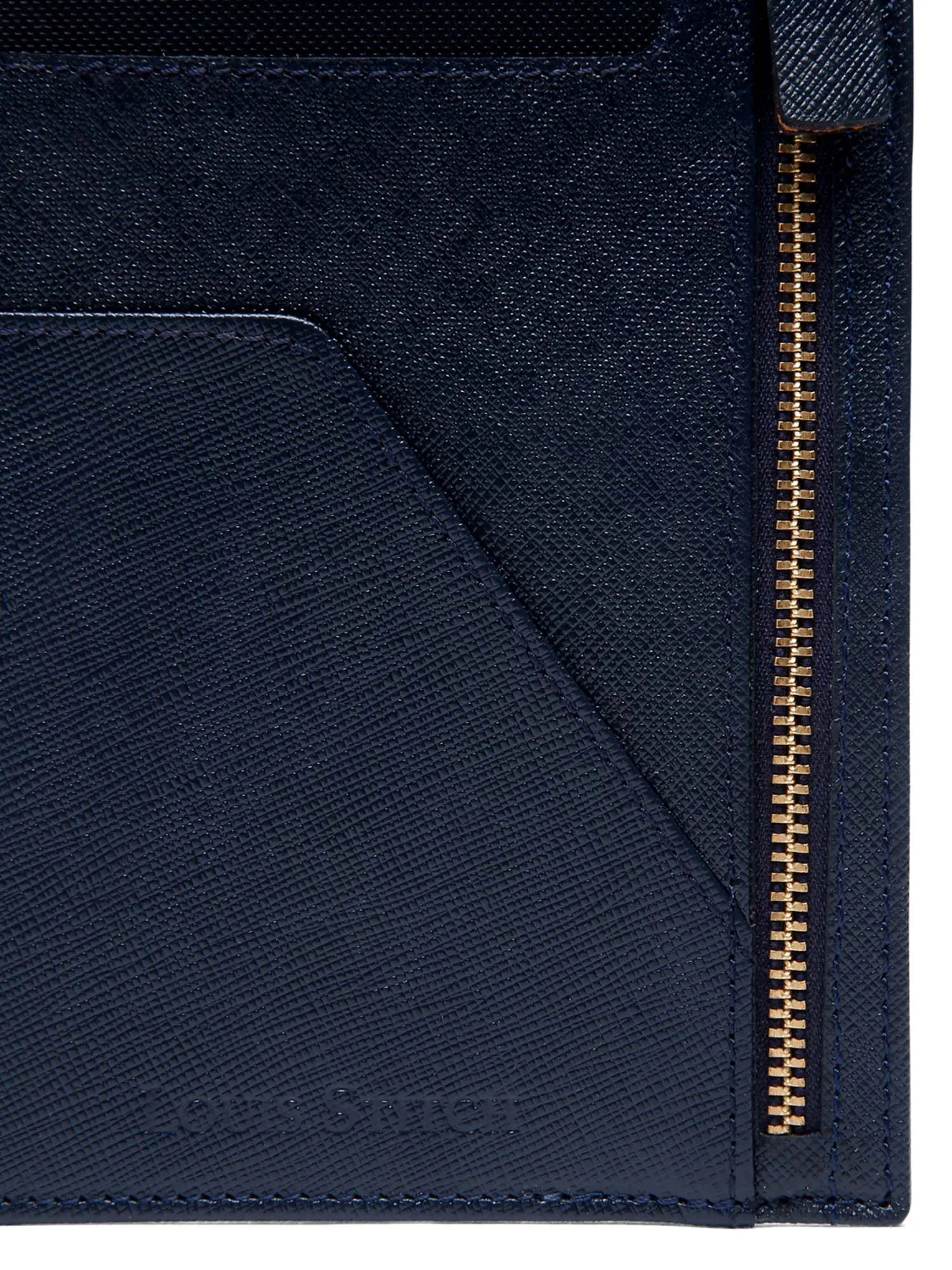 Italian Saffiano Leather Passport Holder With RFID Protection