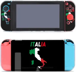 Italy Flag Map Cute Protective Case for Switch Hard Shell Anti-Scratch Shockproof Case Cover