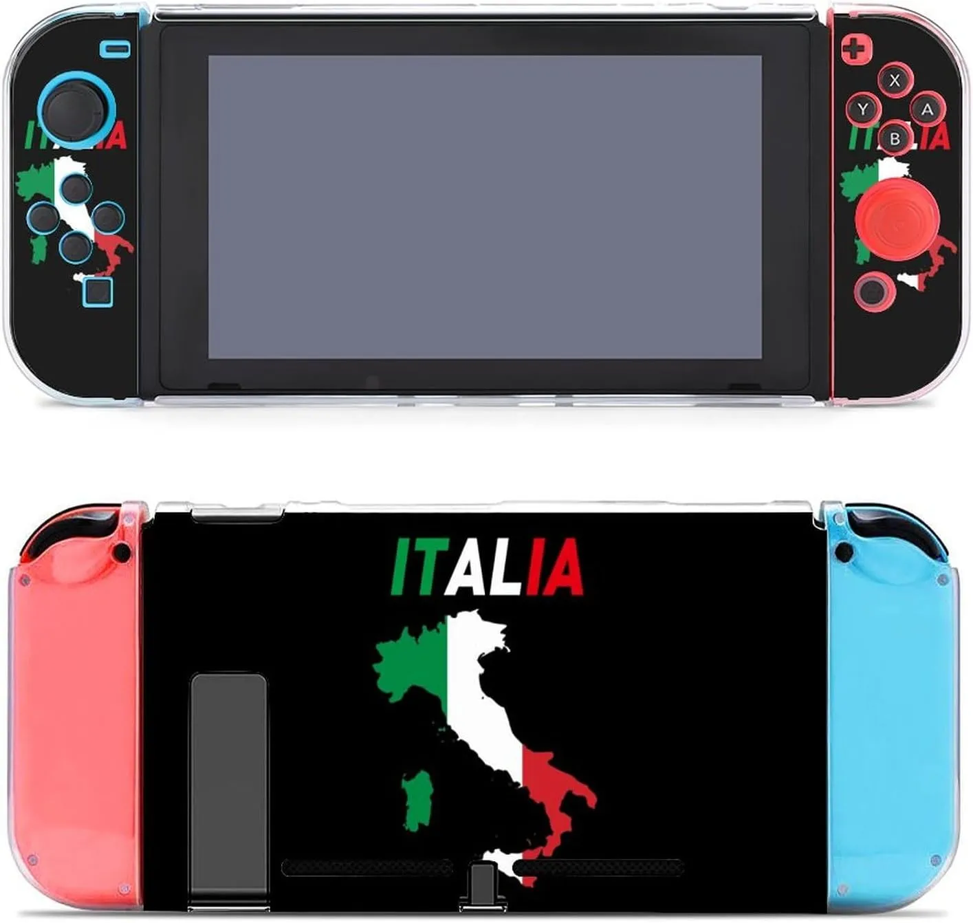 Italy Flag Map Cute Protective Case for Switch Hard Shell Anti-Scratch Shockproof Case Cover