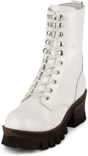 Jeffrey Campbell Sycamore Boots White Crinkle