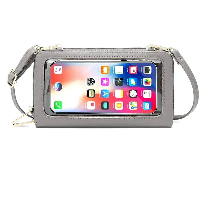 Jerlyn | RFID Blocking Touch Screen Crossbody Passport Holder Travel Wallet
