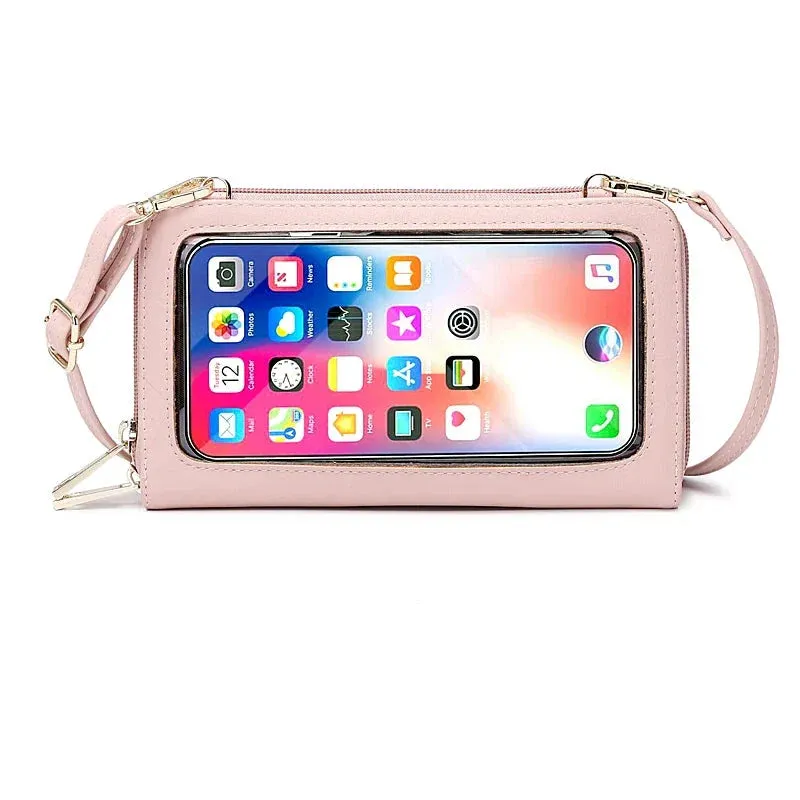 Jerlyn | RFID Blocking Touch Screen Crossbody Passport Holder Travel Wallet
