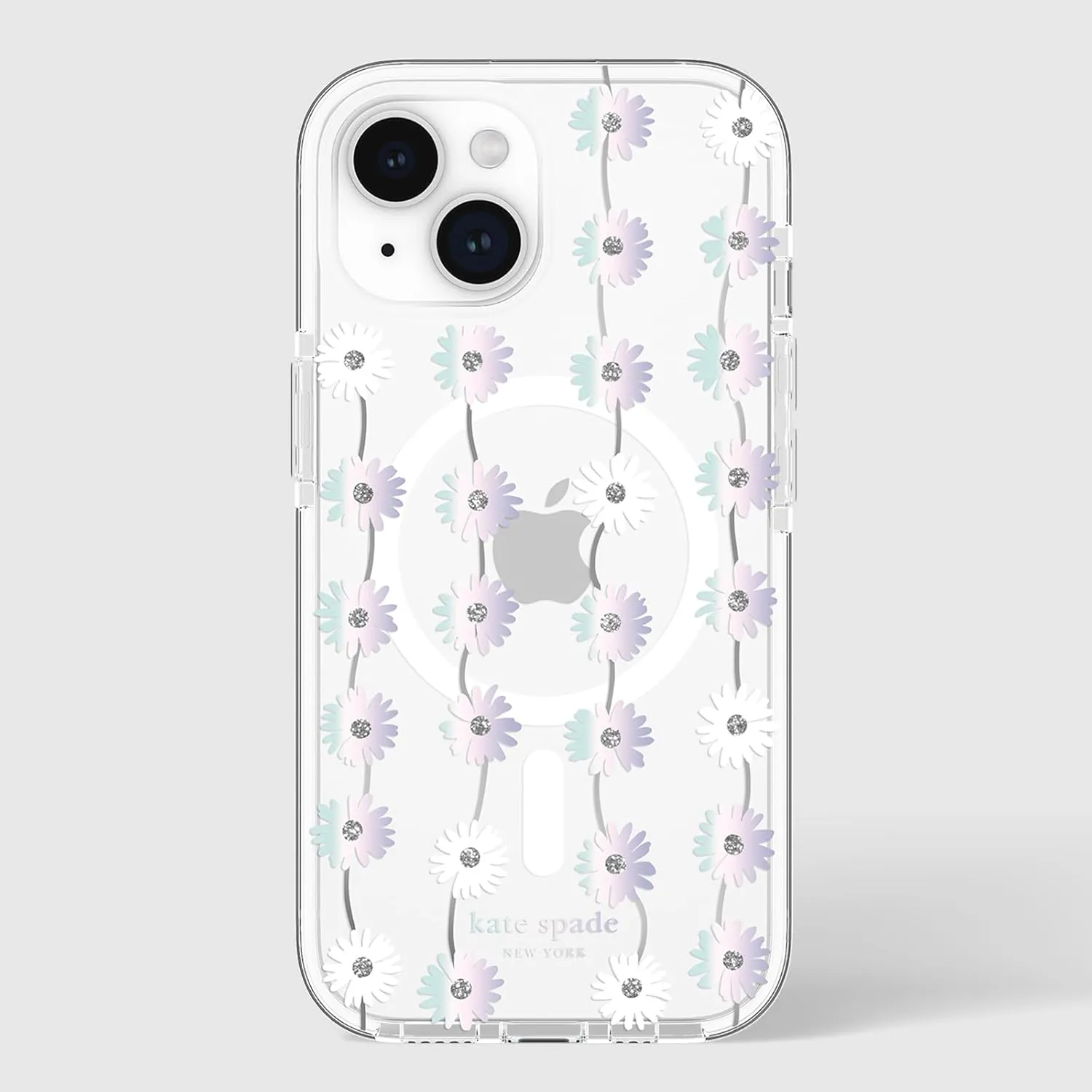 kate spade new york iPhone 15 Case / 14 / 13, Compatible with MagSafe - Daisy Chain Iridescent