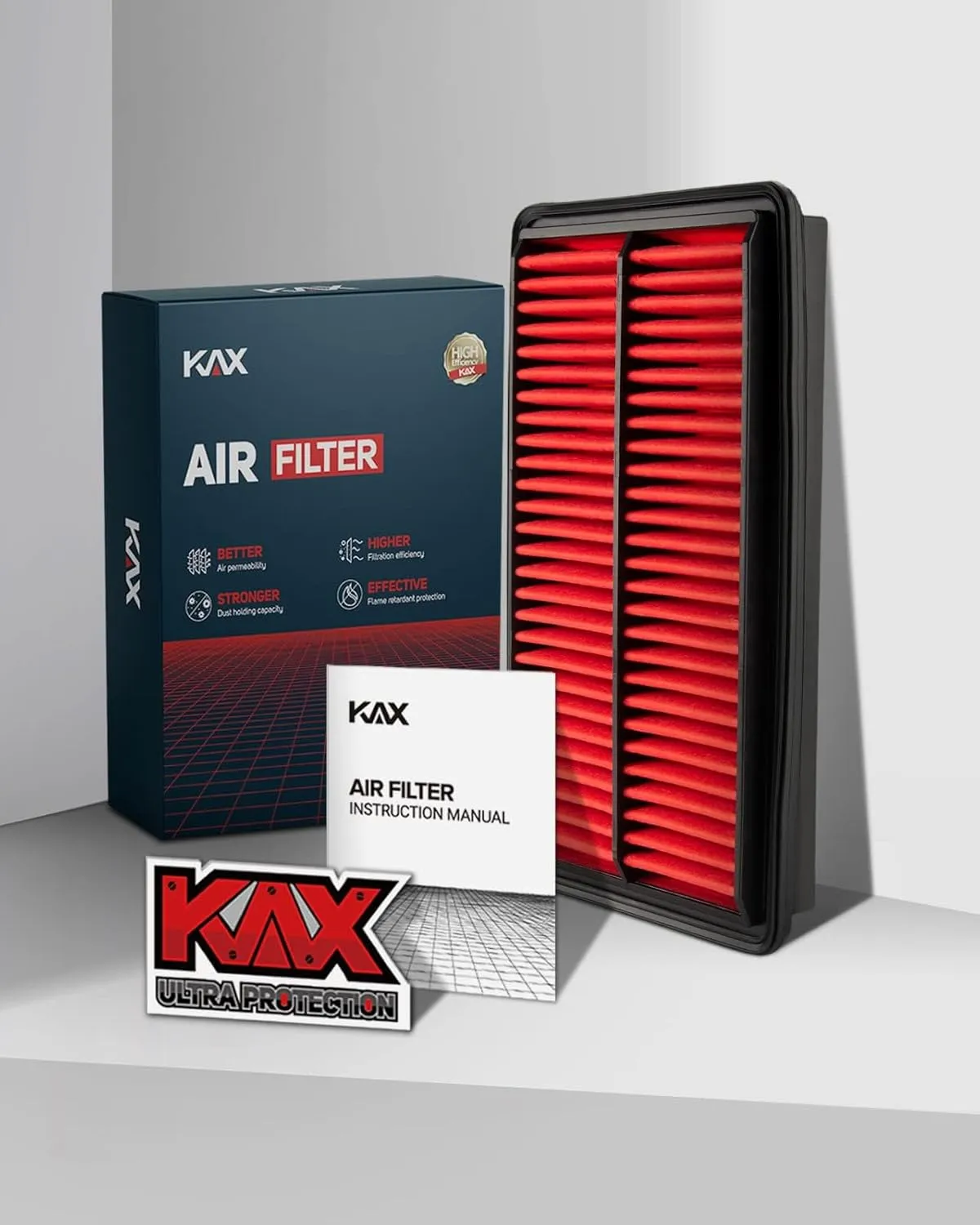 KAX Premium Engine Air Filter, GAF032 (CA12061) Replacement for Honda Pilot 2016-2022, MDX 2016-2020, Odyssey 2018-2023, Passport 2019-2023, Ridgeline 2017-2023, Acura TLX 2021-2023