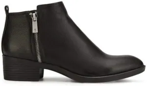 Kenneth Cole Women's Levon Ankle Bootie, Black Leather, 6 M US