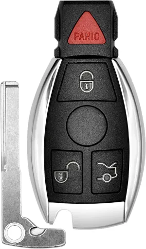 Key Fob Replacement for 1997-2014 Mercedes Benz C CL E GL ML R S Class/ 97-14 Sprinter 300 SL Series Car Keyless Entry Remote Control, IYZ3312 IYZDC, 4 Buttons