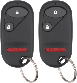 Key Fob Replacement for 2001-2005 Honda Civic EX LX DX/ 2003-2007 Pilot Car Keyless Entry Remote Control,NHVWB1U523, NHVWB1U521,3 Buttons, 2Pcs