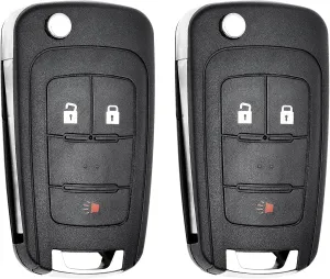 Key Fob Replacement for 2010-2019 Chevrolet Equinox & GMC Terrain/ 12-17 Sonic/ 16-17 Spark/ 15-18 Trax/ 14-18 Buick Encore Car Keyless Entry Remote Control, OHT01060512, 3 Buttons, 2Pcs
