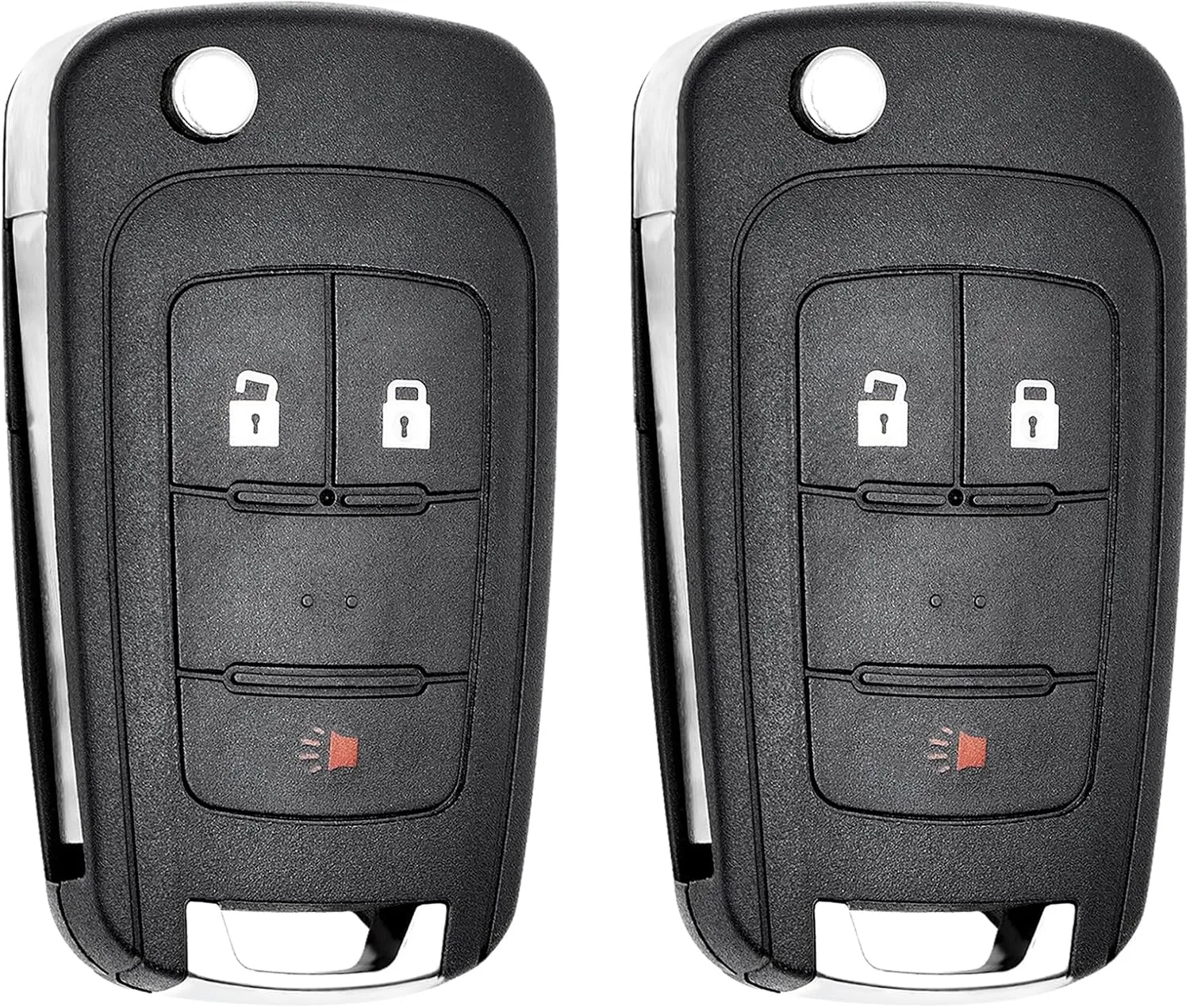 Key Fob Replacement for 2010-2019 Chevrolet Equinox & GMC Terrain/ 12-17 Sonic/ 16-17 Spark/ 15-18 Trax/ 14-18 Buick Encore Car Keyless Entry Remote Control, OHT01060512, 3 Buttons, 2Pcs