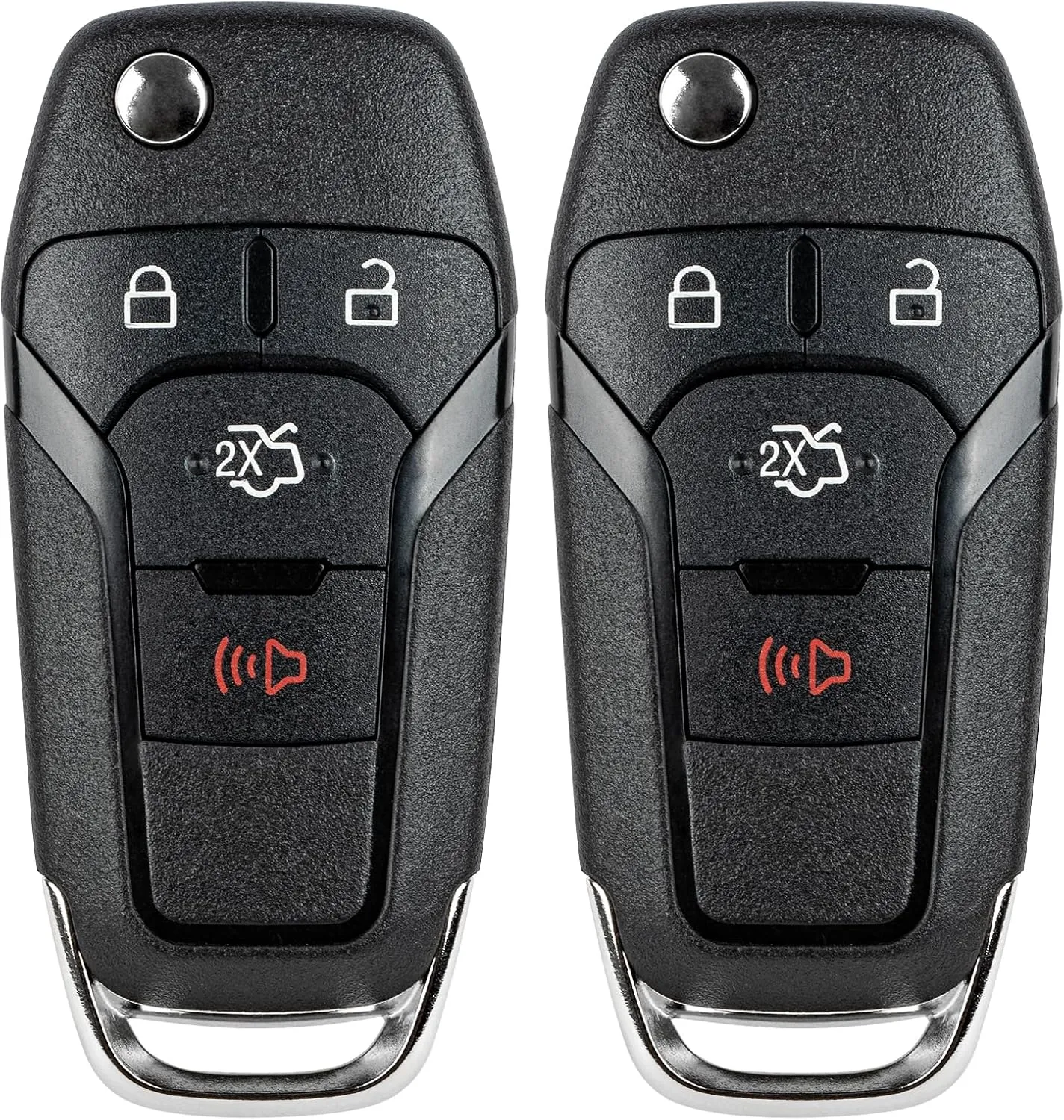Key Fob Replacement for 2013 2014 2015 2016 Ford Fusion Car Keyless Entry Remote Control, N5F-A08TAA N5FA08TAA, 4 Buttons, 2Pcs