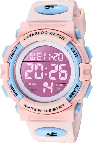 Kids Watch,Boys Watch for 3-12 Year Old Boys,Digital Sport Outdoor Multifunctional Chronograph LED 50 M Waterproof Alarm Calendar Analog Watch for Children with Silicone Band