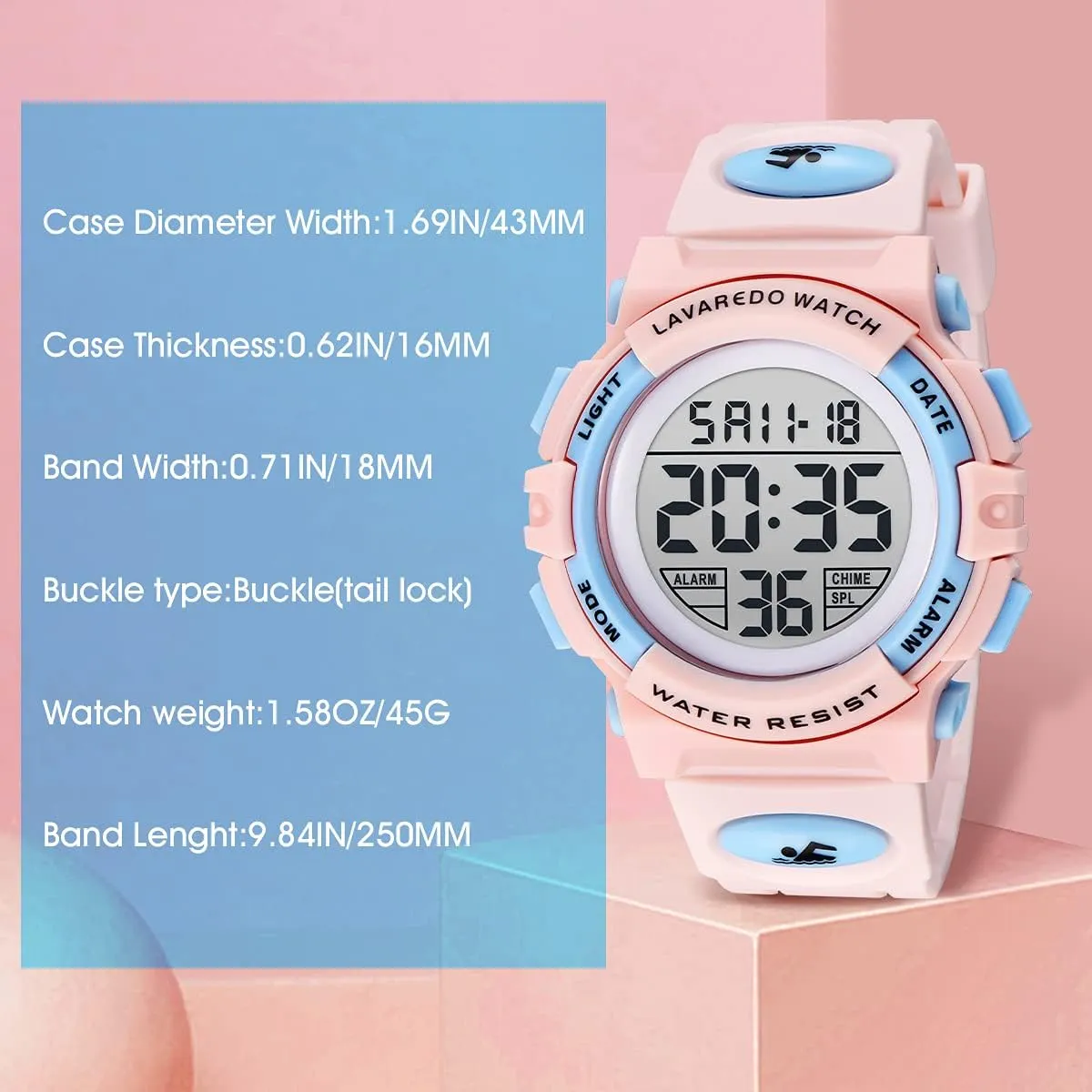 Kids Watch,Boys Watch for 3-12 Year Old Boys,Digital Sport Outdoor Multifunctional Chronograph LED 50 M Waterproof Alarm Calendar Analog Watch for Children with Silicone Band