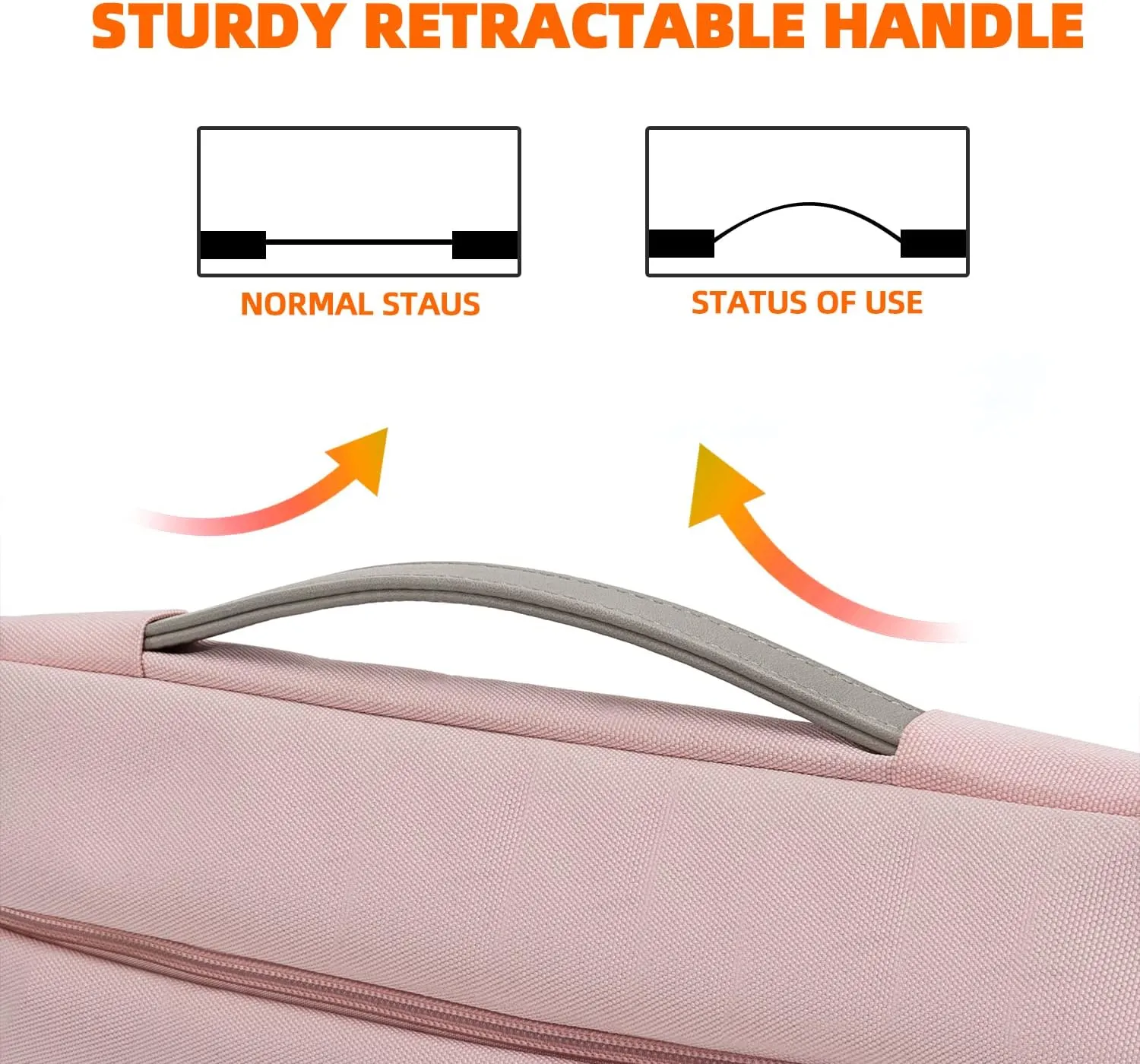 KINGSLONG Laptop Bag, Laptop Case Sleeve with strap, Laptop Case Bag Lightweight Slim Computer Bag Notebook Carrying Cover