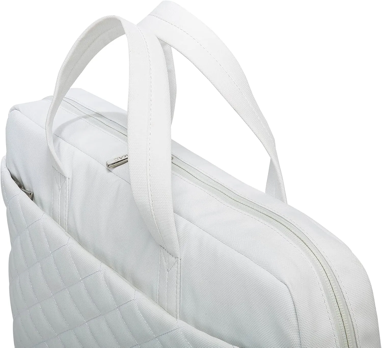 Kinmac Laptop Briefcases,Laptop Case Shoulder Bag With Muti-Pockets For MacBook Pro 16 inch and 15.6 inch to 16 inch Laptop (White Embroider)