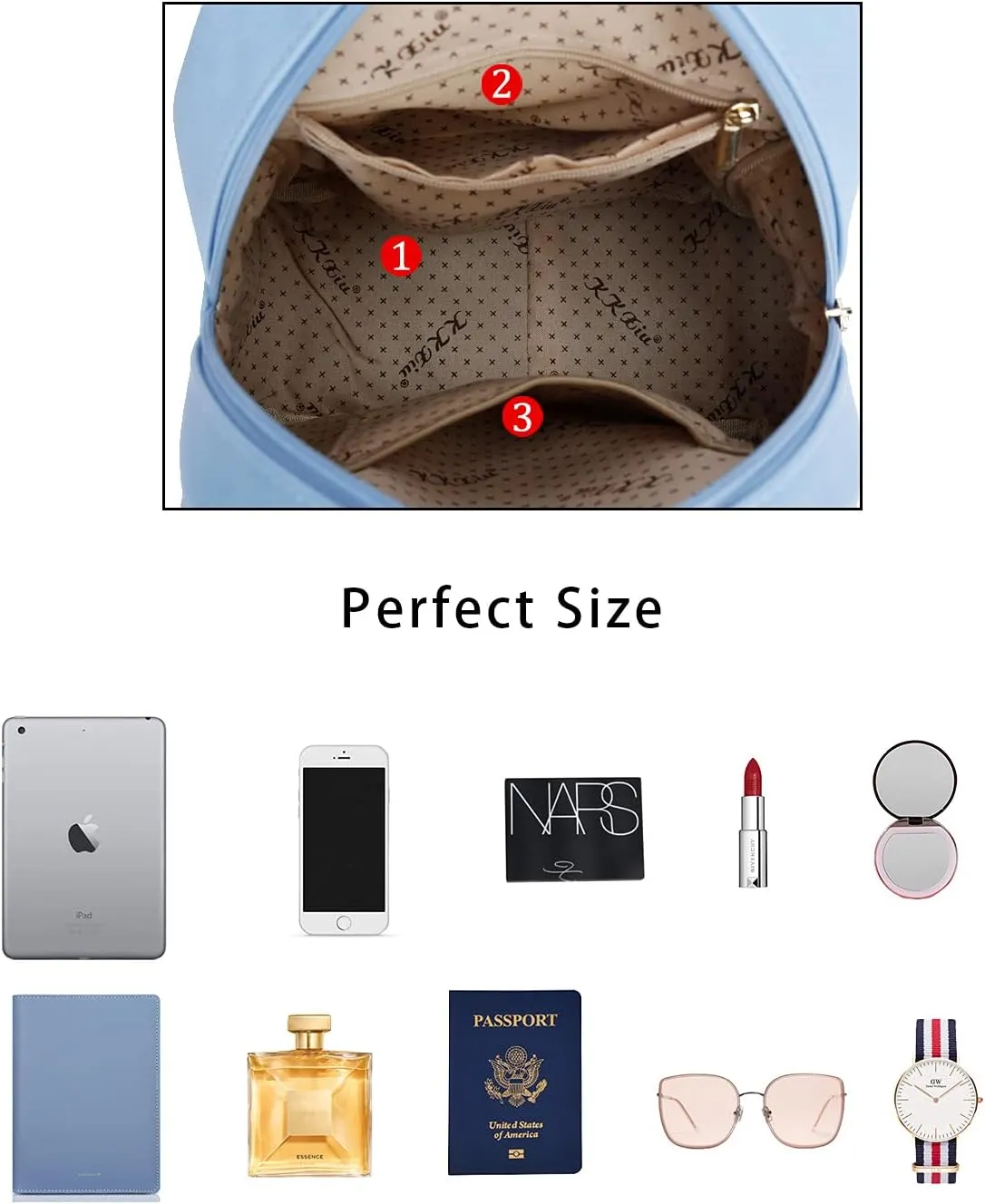 KKXIU Girls Small Backpack Purse Vegan Leather Mini Bookbag for Women Cute Teen Pompom Daypack