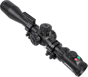 KT12-60X60SAL Long Range Rifle Scope 35mm Tube Side Parallax Adjustment with Scope Rings