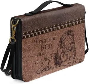 Kuiaobaty Bible Cover PU Leather Bible Protective Cover Zipper Bible Cases for Women Men