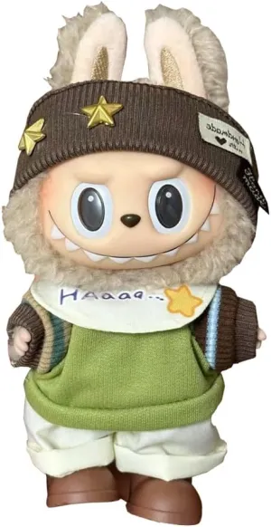 Labubu Clothes Compatitable with Labubu, Clothes for Labubu Dolls, Labubu Outfits, Cute Labubu Clothing and Accessories Set (No Shoes)