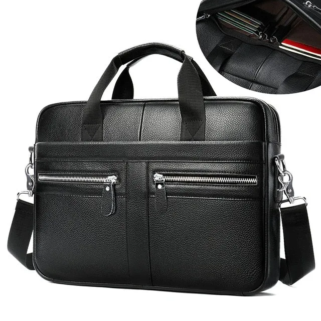 laptop Extra-large discount Genuine Leather bag Excellent service