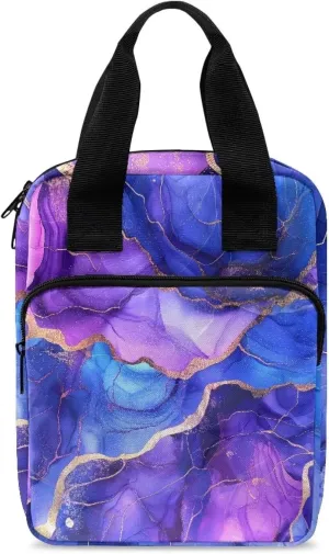 Large Bible Cover-Polyester Bible Cases for Women-Bible Bag Girls Bible Cover with Handle Zippered Pocket Pen Slots