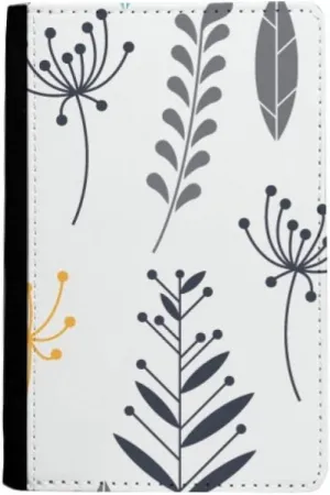 Leaf Specimen Flower Plant Paint Passport Holder Notecase Burse Wallet Cover Card Purse