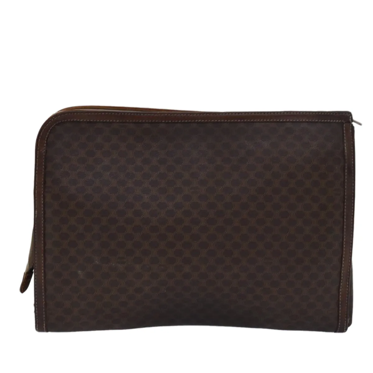 Leather Documents Celine Macadam Discounted rates PVC Top bs15631 Canvas Quality Auth case Stylish design Briefcase Brown