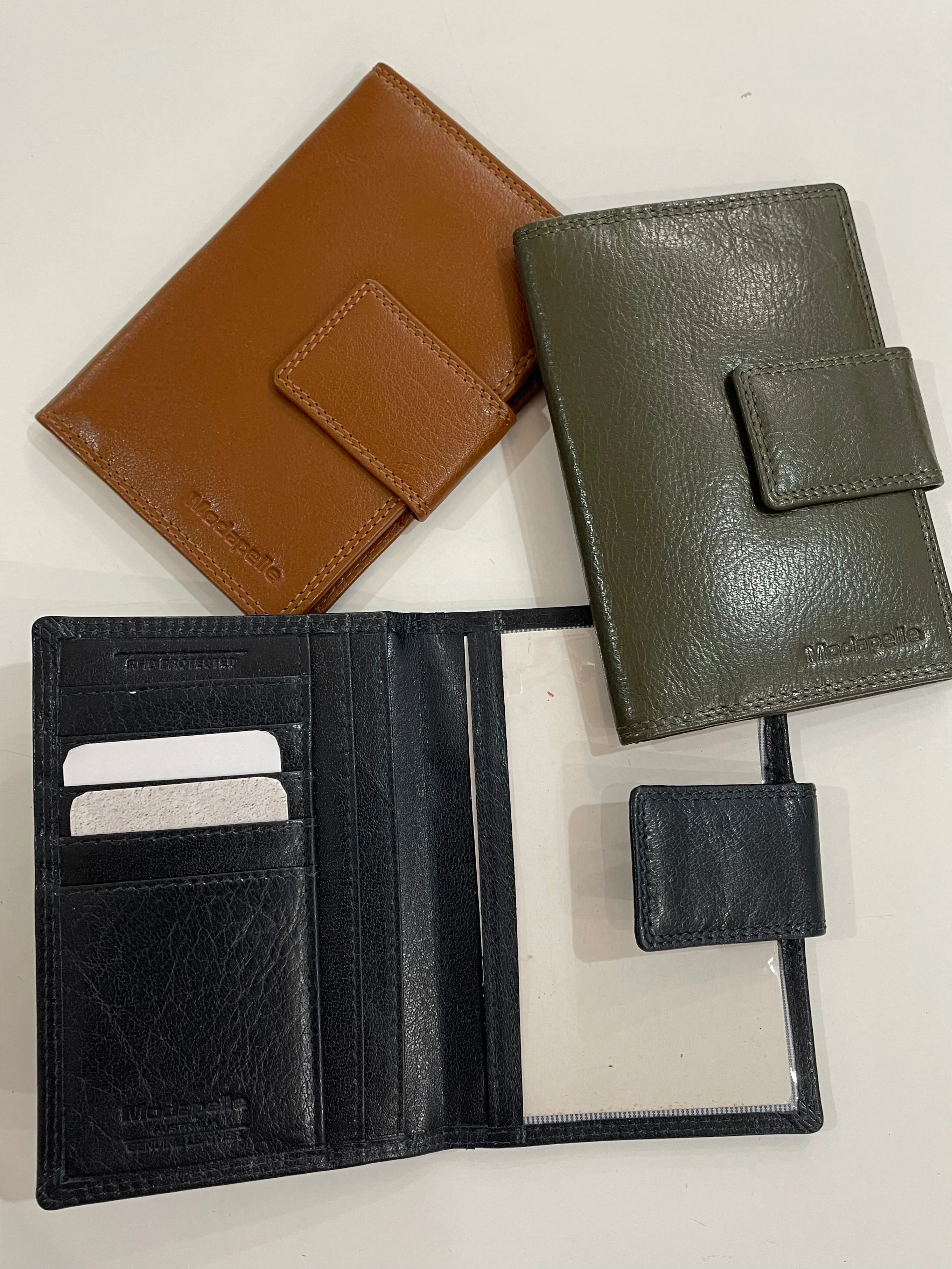 Leather Passport Holder Tan