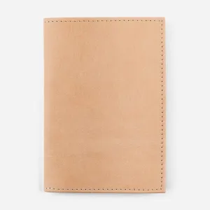 Leather Passport Wallet in Natural