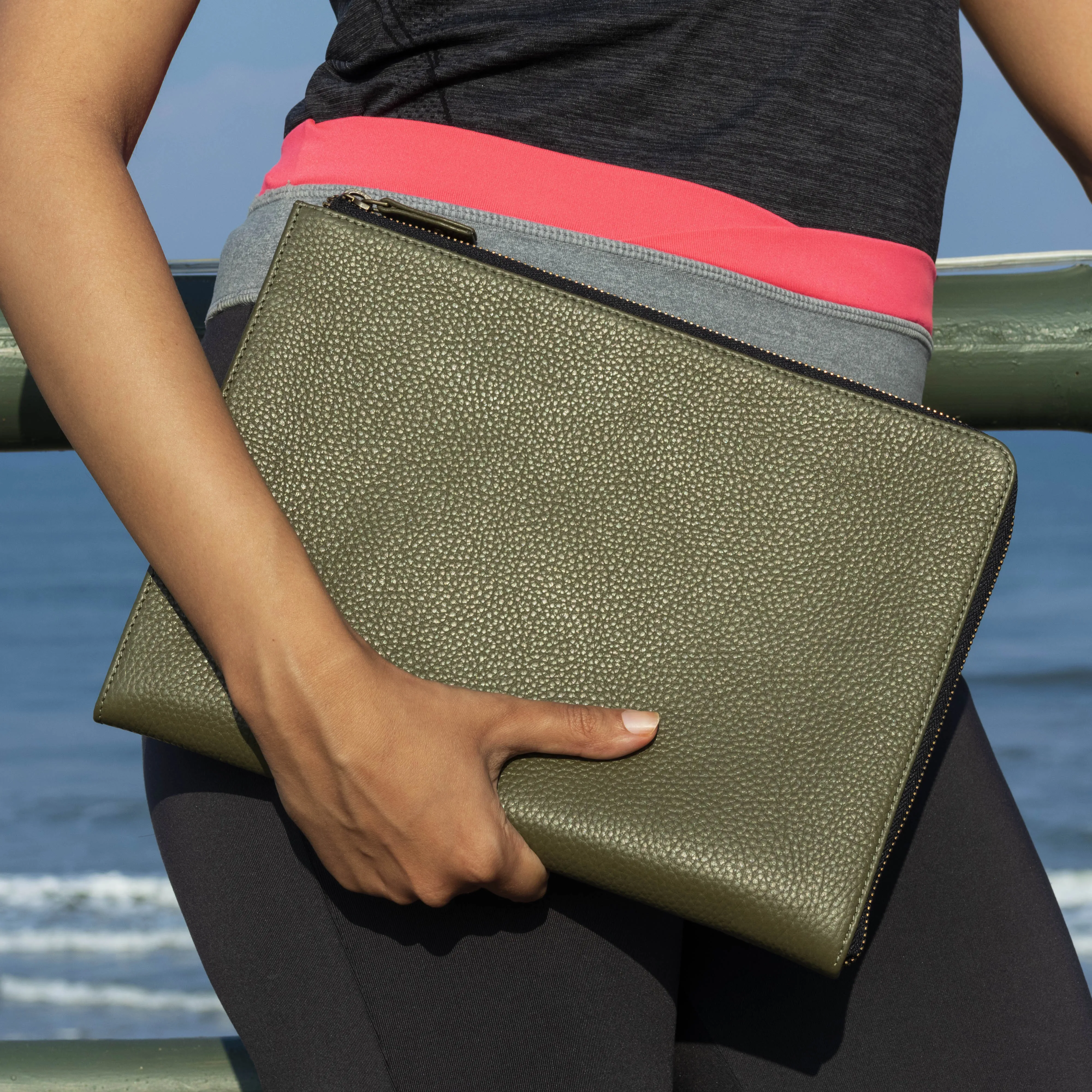 Leather Portfolio L Zip
