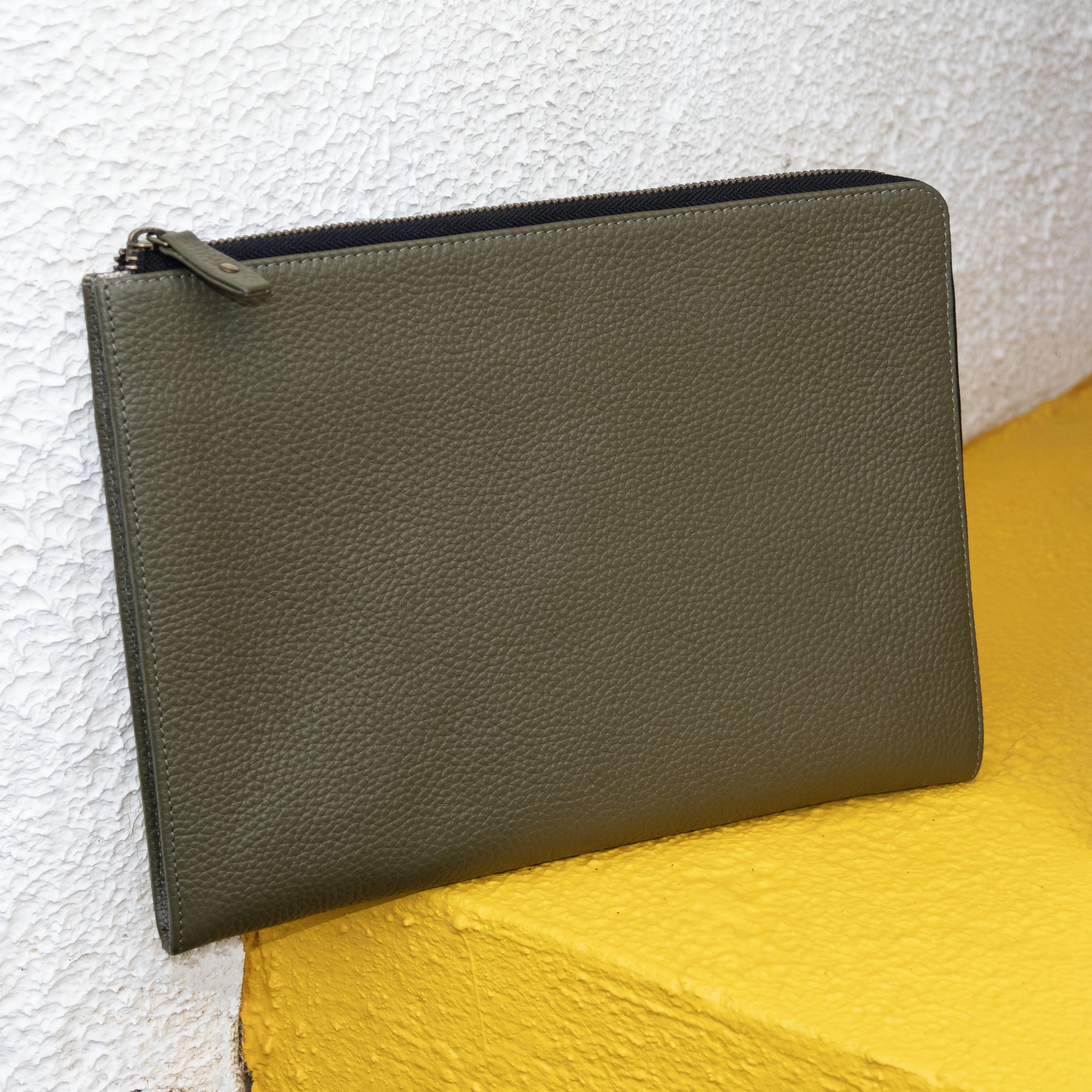 Leather Portfolio L Zip