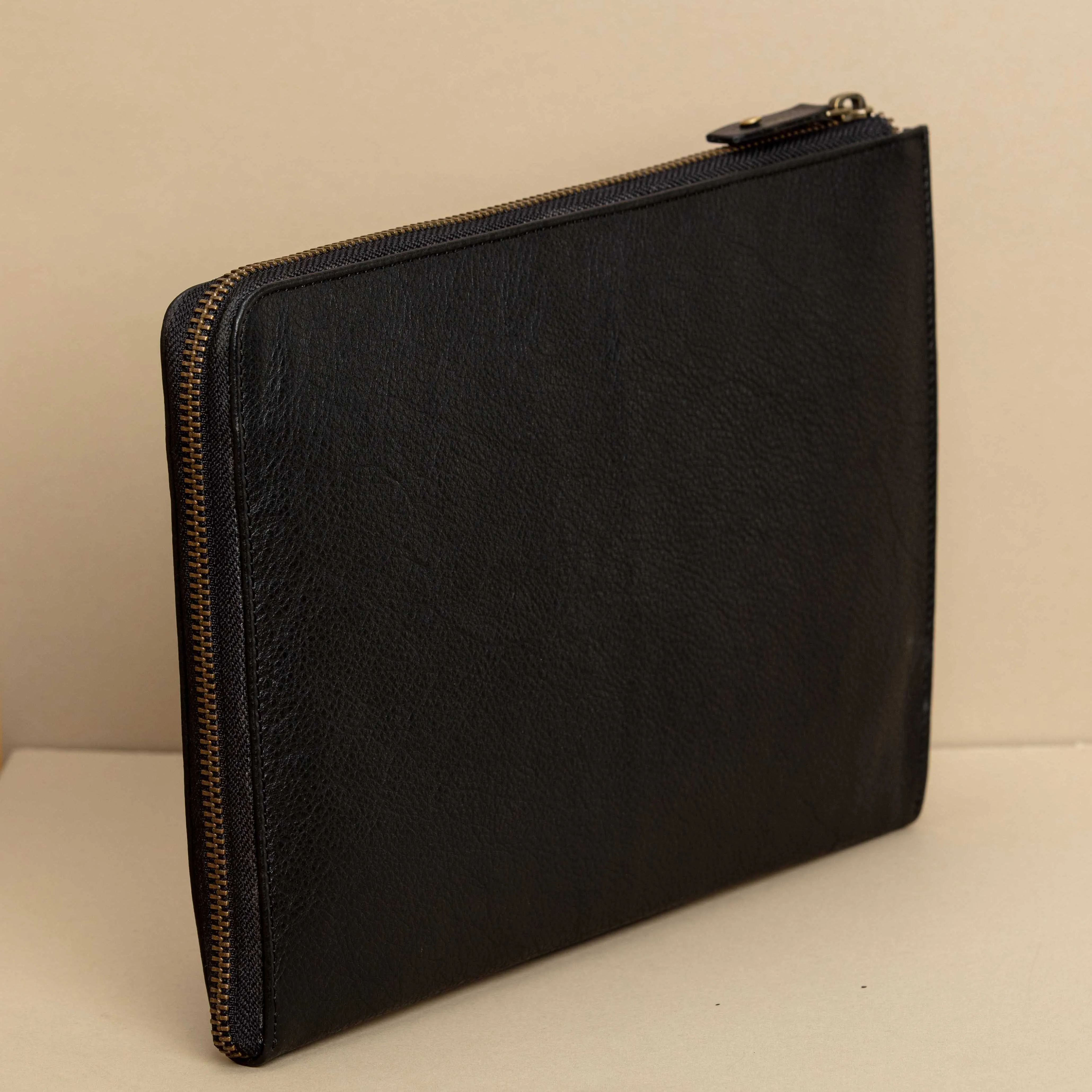 Leather Portfolio L Zip