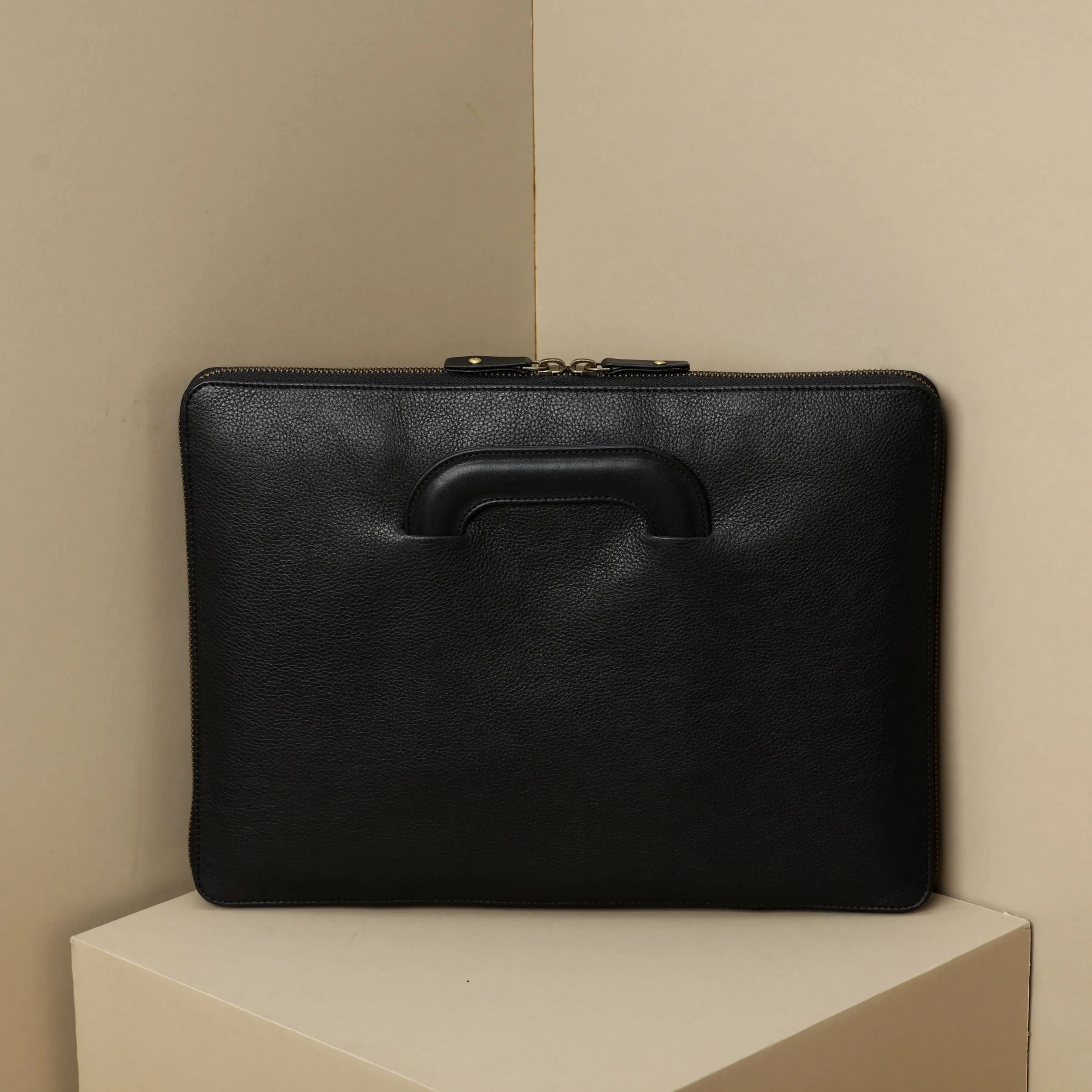 Leather Portfolio Zippered