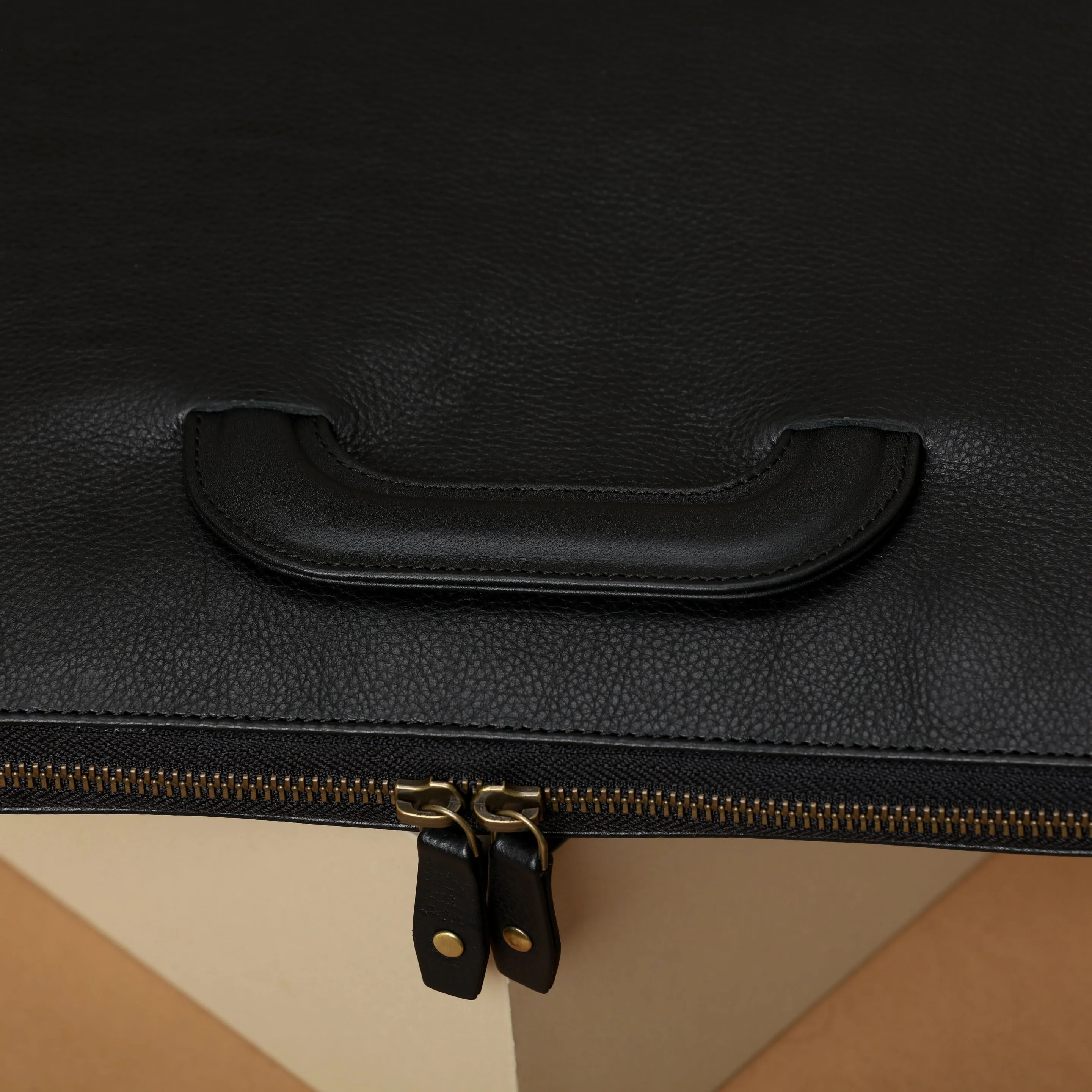 Leather Portfolio Zippered