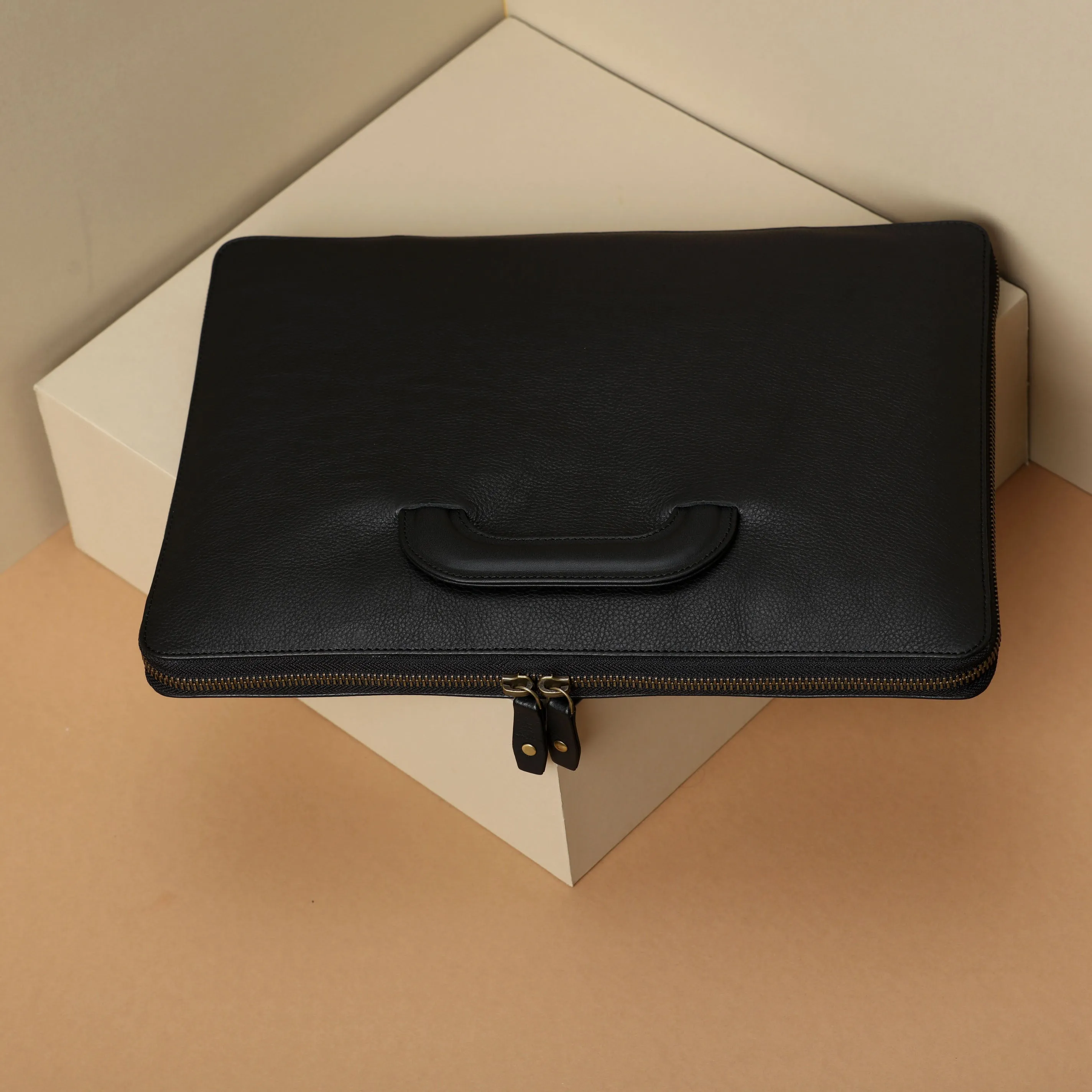Leather Portfolio Zippered