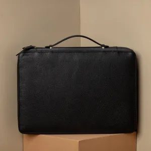 Leather Portfolio Zippered
