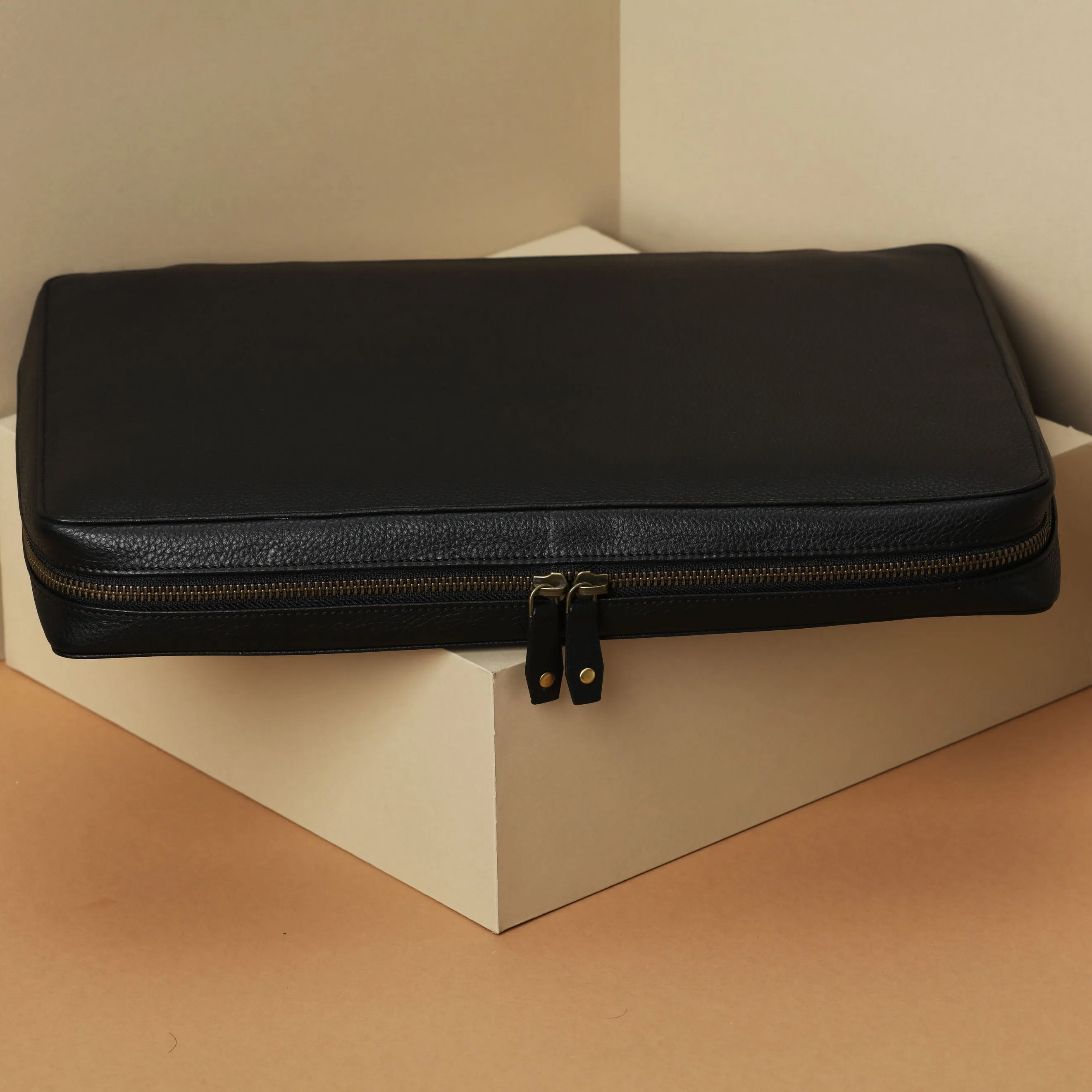 Leather Portfolio Zippered